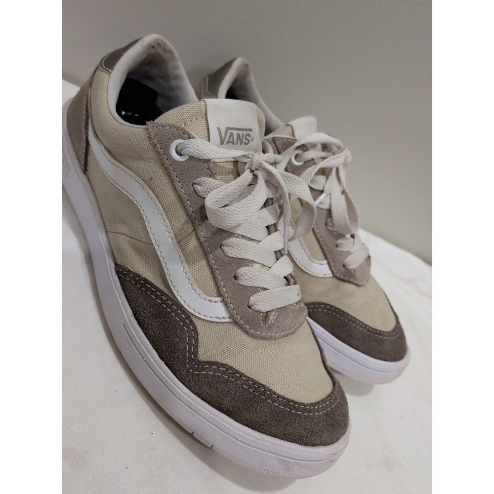 Vans Cruze Too ComfyCush Multi Block Khaki Beige Sneakers Mens 8 Women 9.5